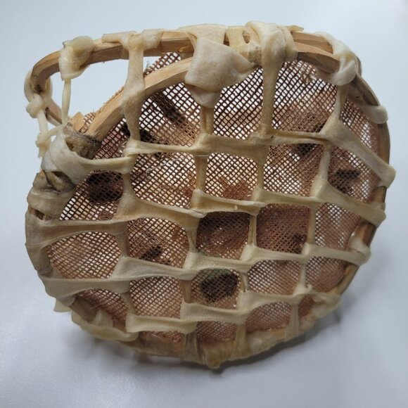 Mexican Nativity Handmade Fabric Wood Rawhide Sinew Donkey Vintage - Picture 7 of 8